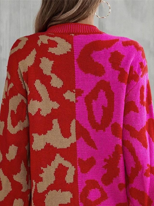 FallStil® - Long-sleeved sweater with red print