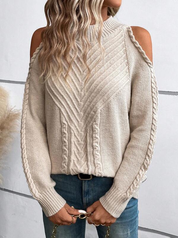 Naturlux® - Cozy plain sweater with long sleeves