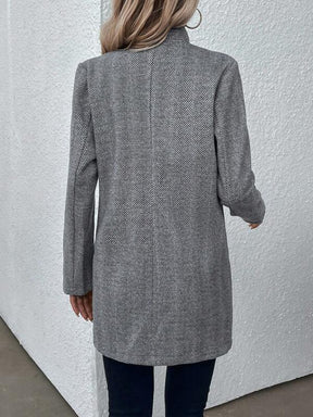 WinterTrend® - Stylish grey jacket with long sleeves