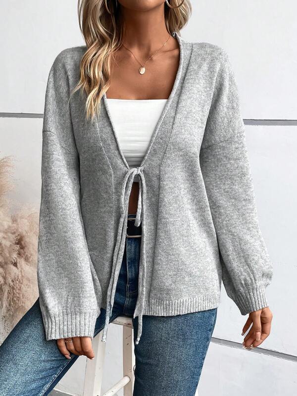 HerbstTrend® - Chic plain sweater with long sleeves