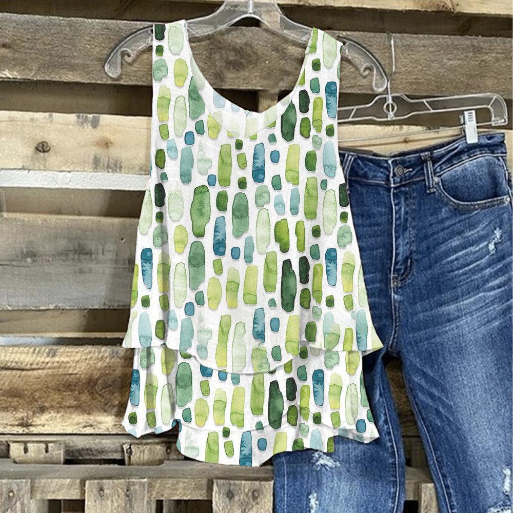 FreshGreen Sleeveless Top