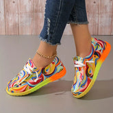 BioBlüte® - Psychedelic color swirl sports slipper