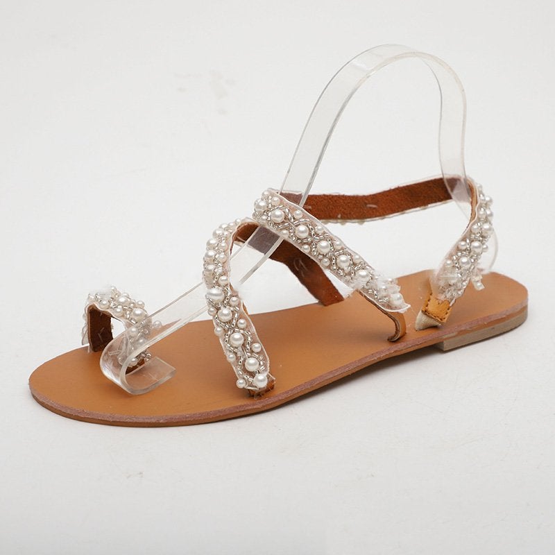 BioBlüte® - Boho-Chic Bohemian sandals with pearls