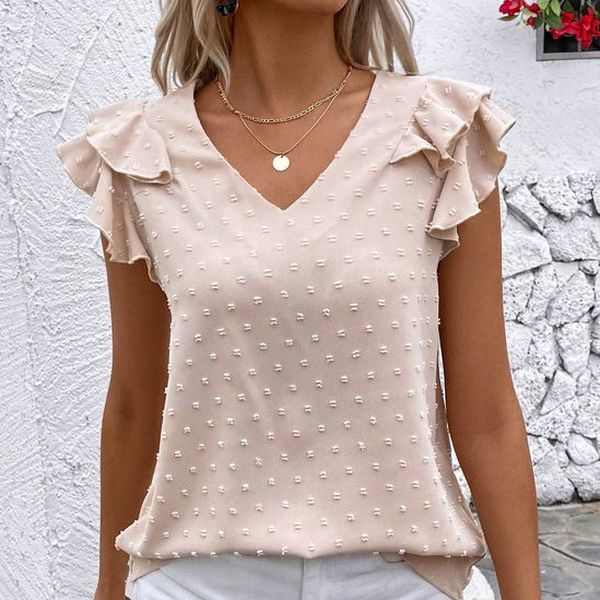 Apricot ruffle top