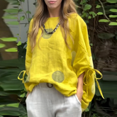 Sun yellow blouse