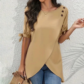 ApricotChic Round Neck Top