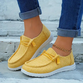 Raffiné® - Yellow summer canvas slipper