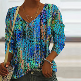 Green shimmer blouse