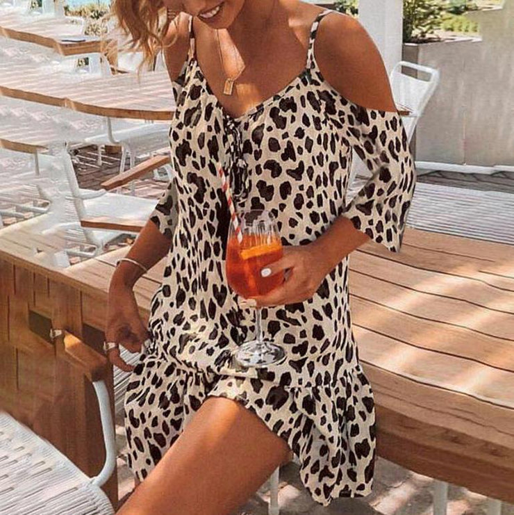 BlütenBliss® - Ready to Pounce dress with cheetah print