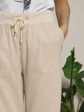 BMC® - Linen Shine The ladies summer trousers with drawstring