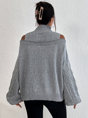 Even&amp;Vil® - Comfortable plain sweater with long sleeves and round neck