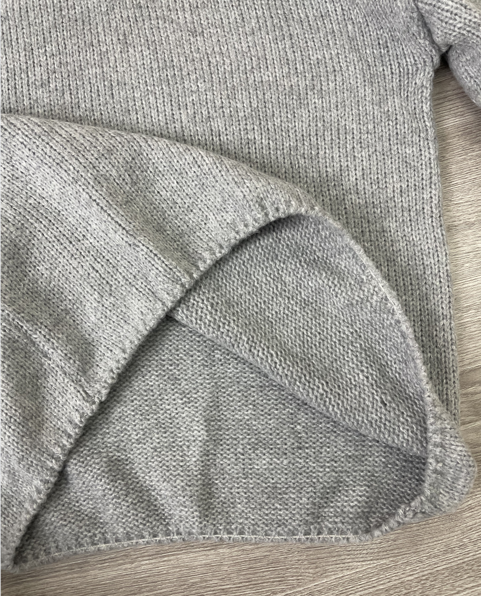 FallStil® - Baggy plain sweater with high neckline