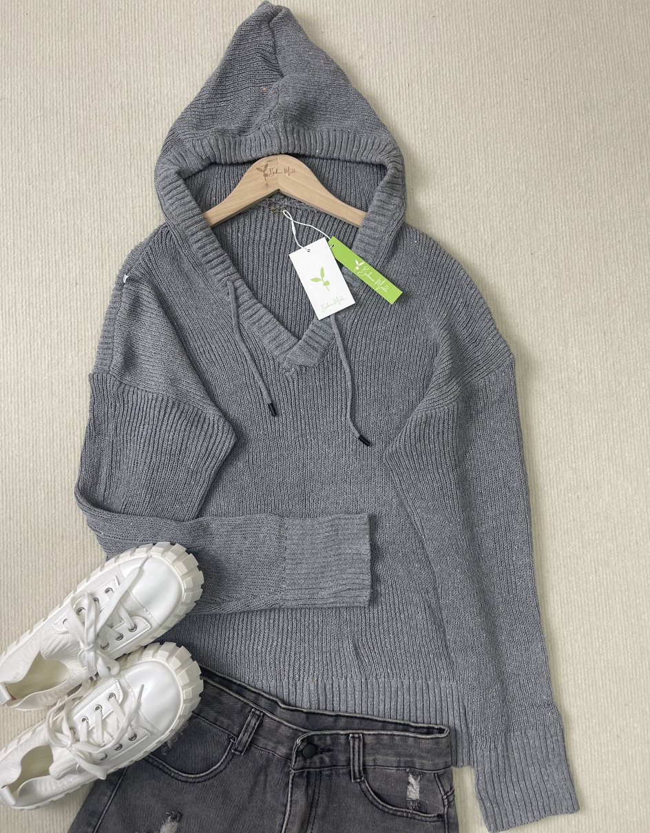 Monci® - Grey plain hoodie