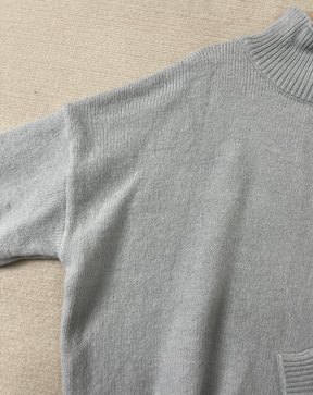 EcoExotica® - Distinctive plain sweater with high neckline