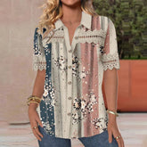 FloralPatch Blouse