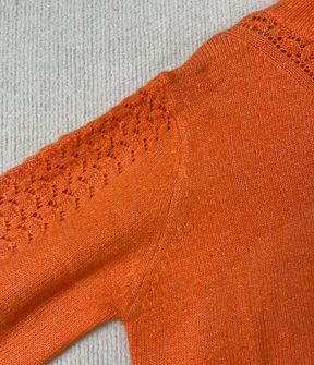 StrickSinn® - Orange plain turtleneck sweater