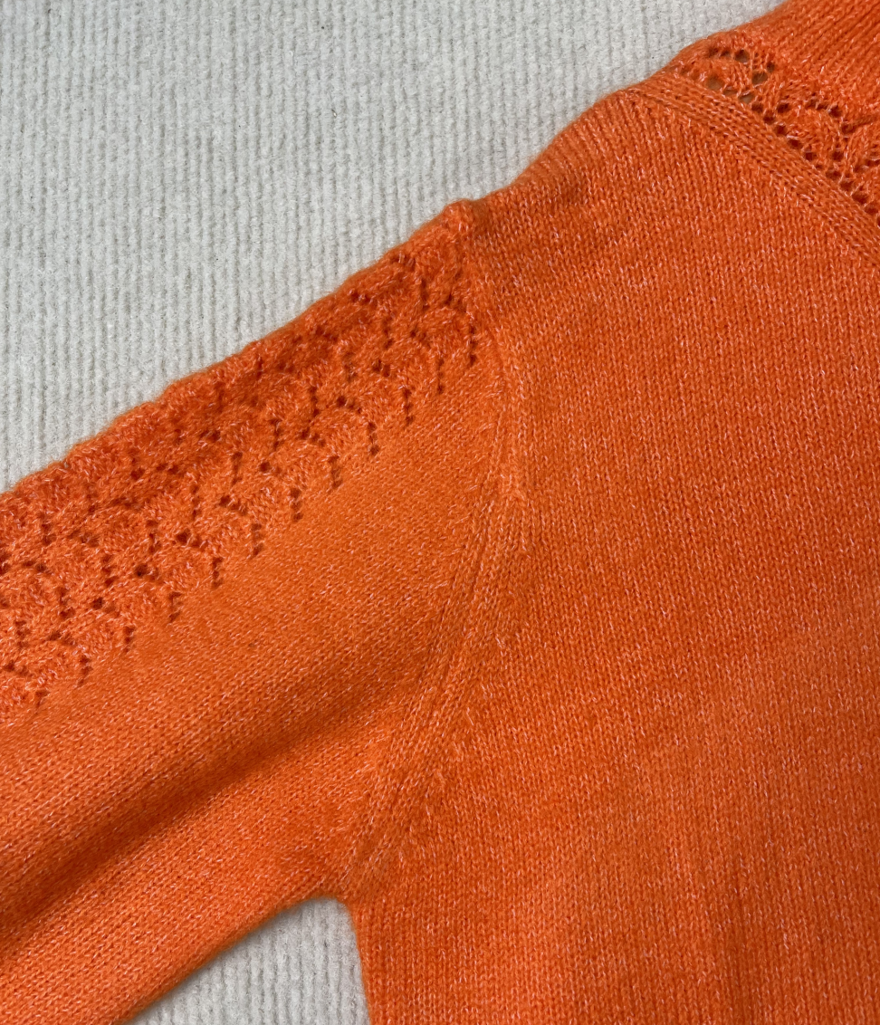 StrickSinn® - Orange plain turtleneck sweater