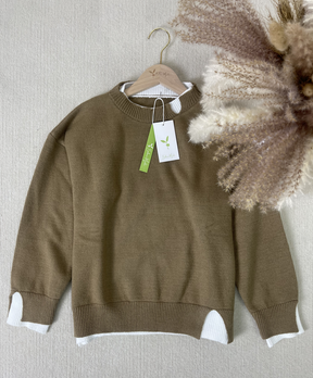 FallStil® - Stylish color block long sleeve sweater