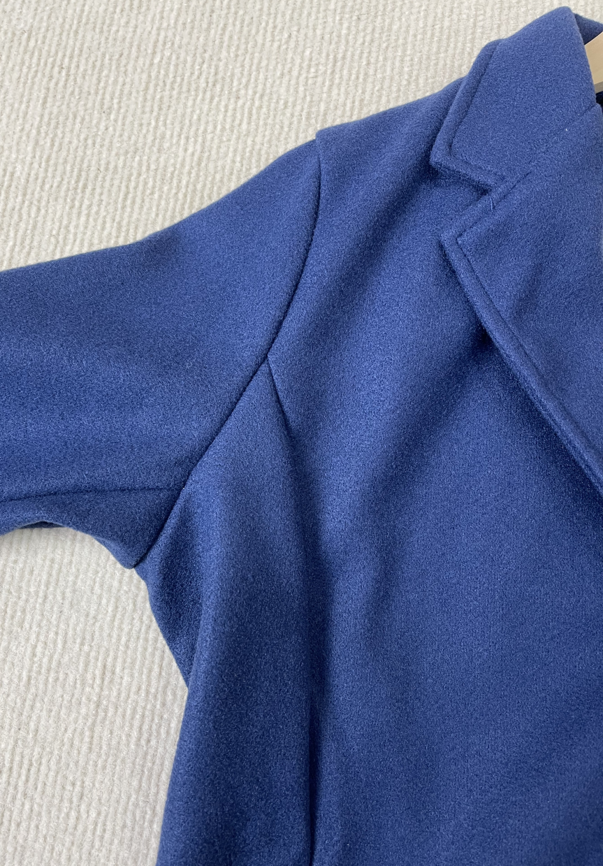 StrickSinn® - Navy blue long sleeve plain outerwear