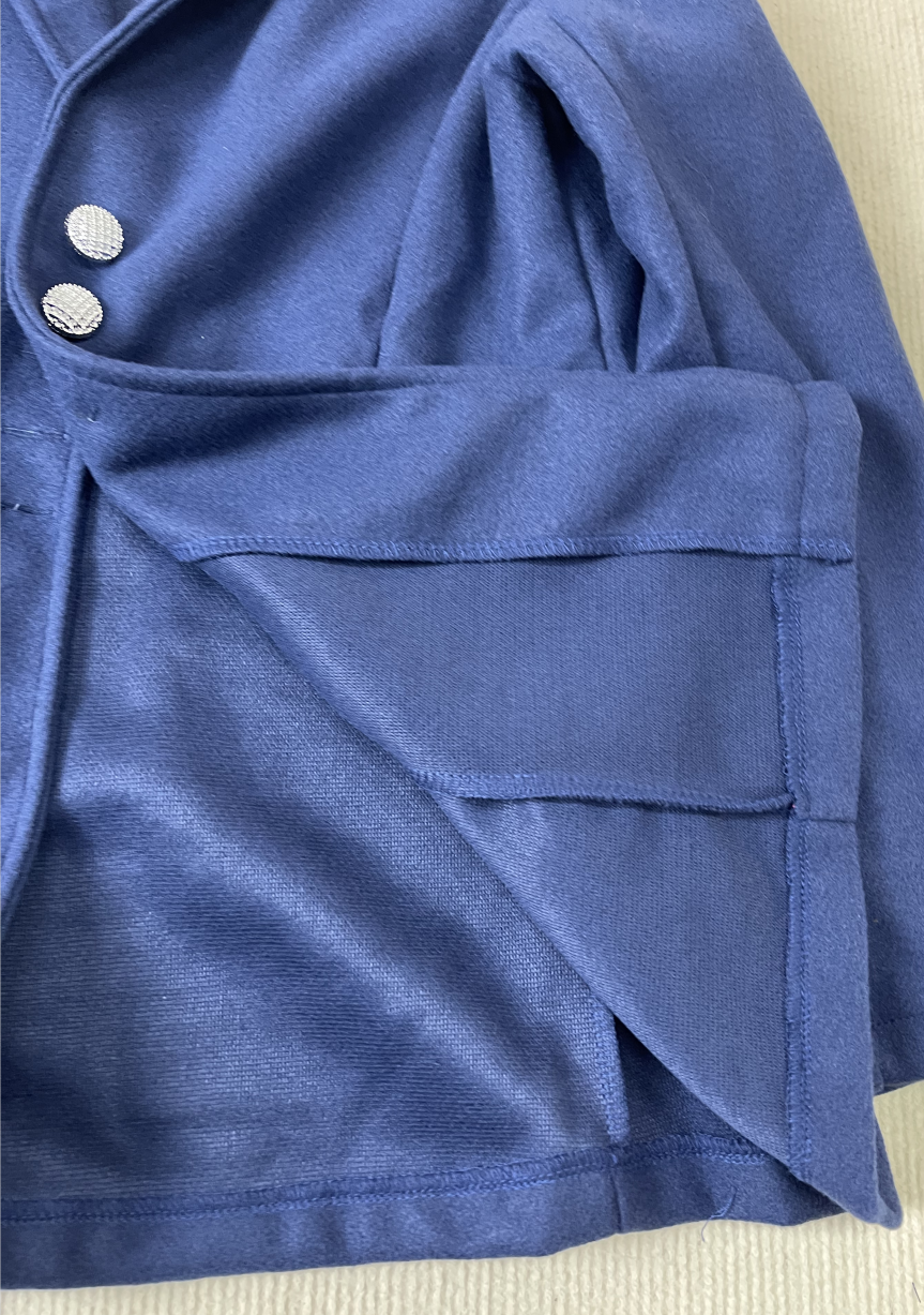 StrickSinn® - Navy blue long sleeve plain outerwear