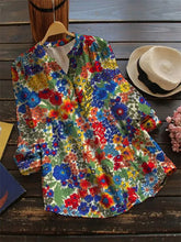 Summer blossom magic tunic blouse