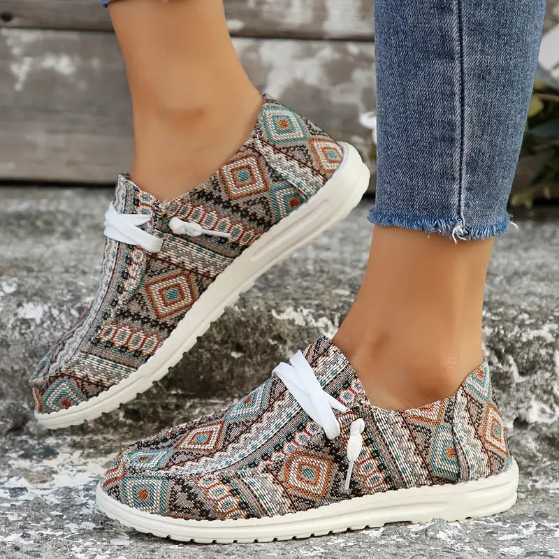 BioBlüte® - Aztec pattern comfort leisure sneakers