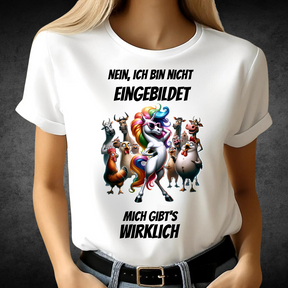 Nein, Ich Bin Nicht Eingebildet | Lustiges Einhorn-Shirt | Humorvolles Motiv | Statement Shirt für Damen | Perfekt für den Winter