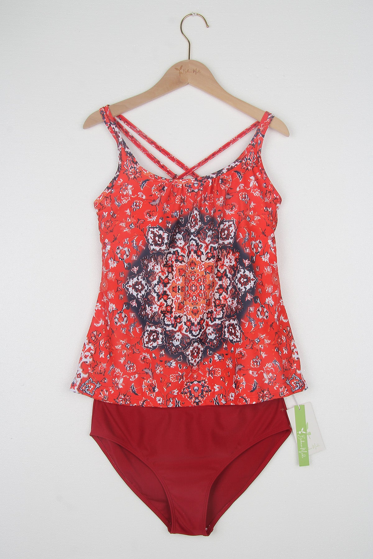 CabanaCouture® - Eye-catching sleeveless red swimwear