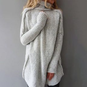 FallStil® - Grey open seam oversized sweater