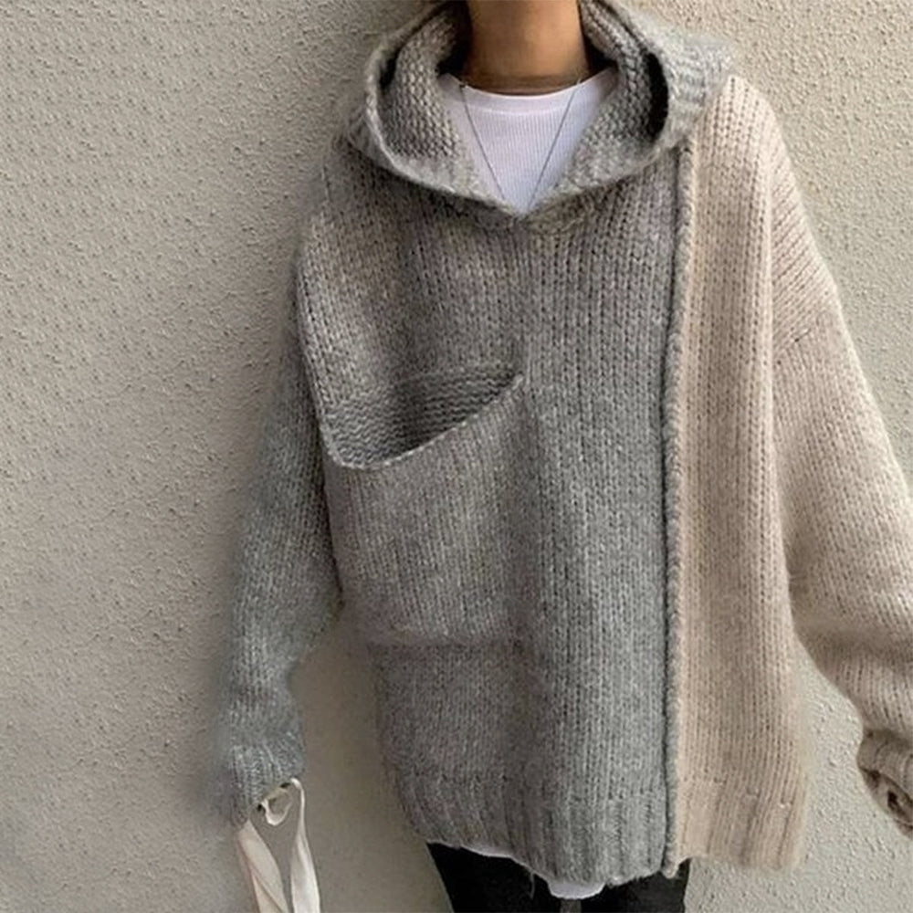 WinterStil® - Special Hoodie Color Block Sweater