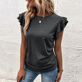 PureWear® - Grey short sleeve plain top