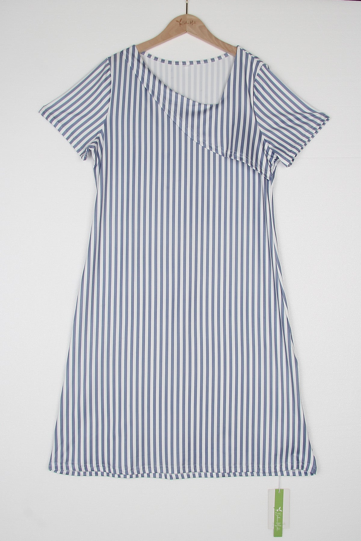 Stripe magic mini dress