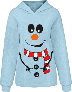 Winterfest® - Trendiges blaues Sweatshirt mit langen Ärmeln