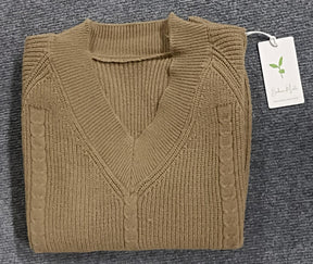 WinterStil® - Plain V-neck sweater