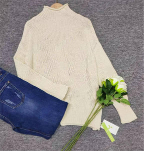 FallStil® - Solid color long sleeve sweater