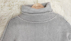 FallStil® - Grey open seam oversized sweater