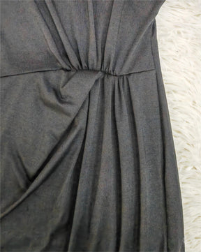 PureWear® - Plain shift dress with knotted back neckline