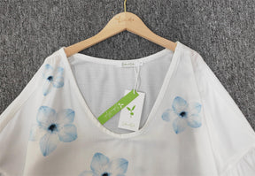 SpringStil® - Long-sleeved top with fresh floral print