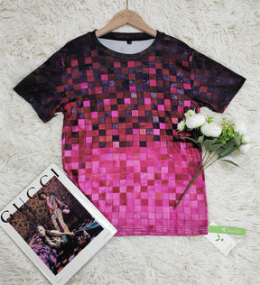 PureWear® - Fuchsia Color Block Short Sleeve Top