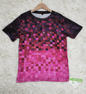 PureWear® - Fuchsia Color Block Short Sleeve Top