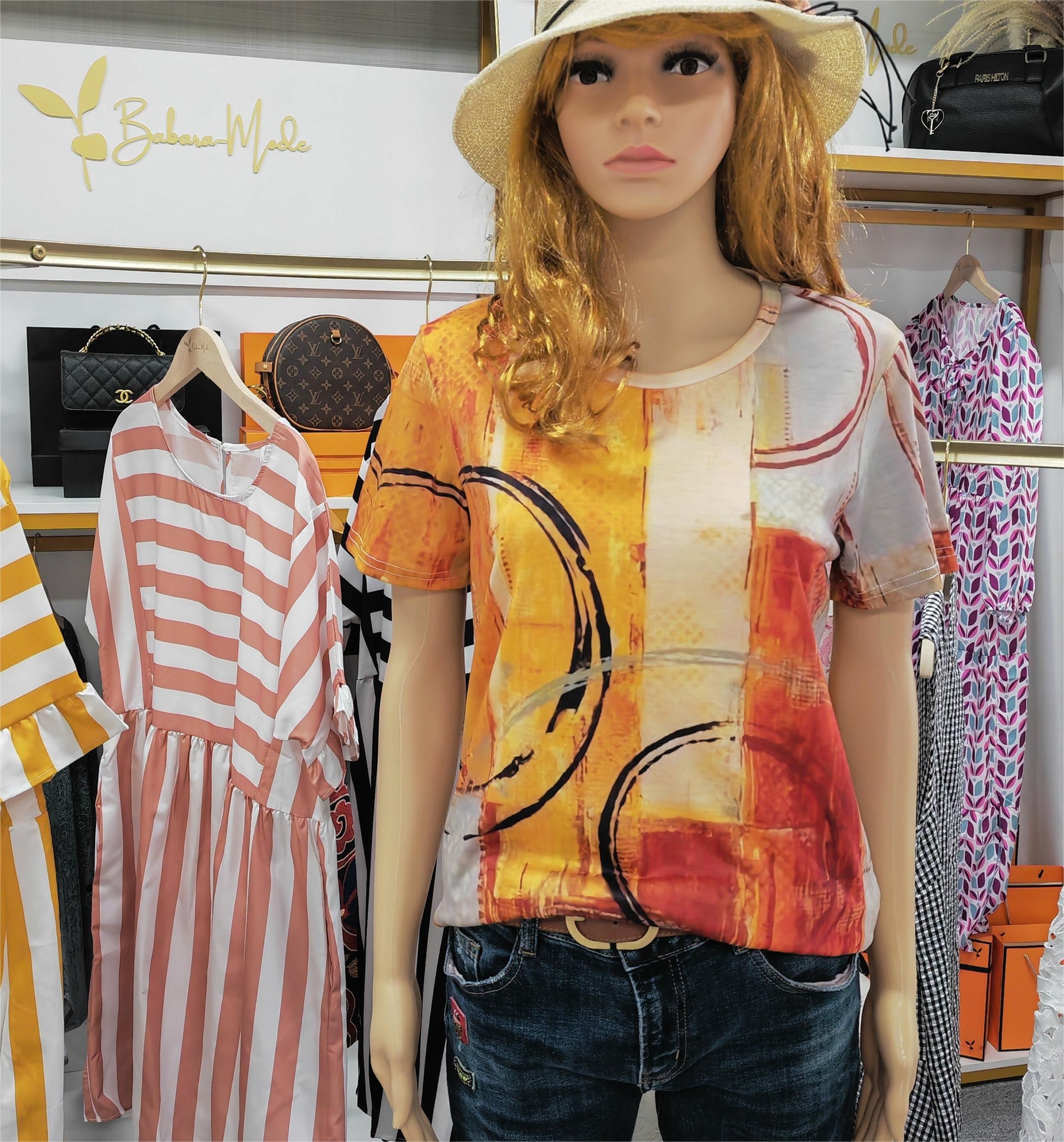 SpringStil® - Short-sleeved top with retro print