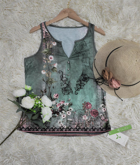 PureWear® - Watercolor Flower Sleeveless Tank Top