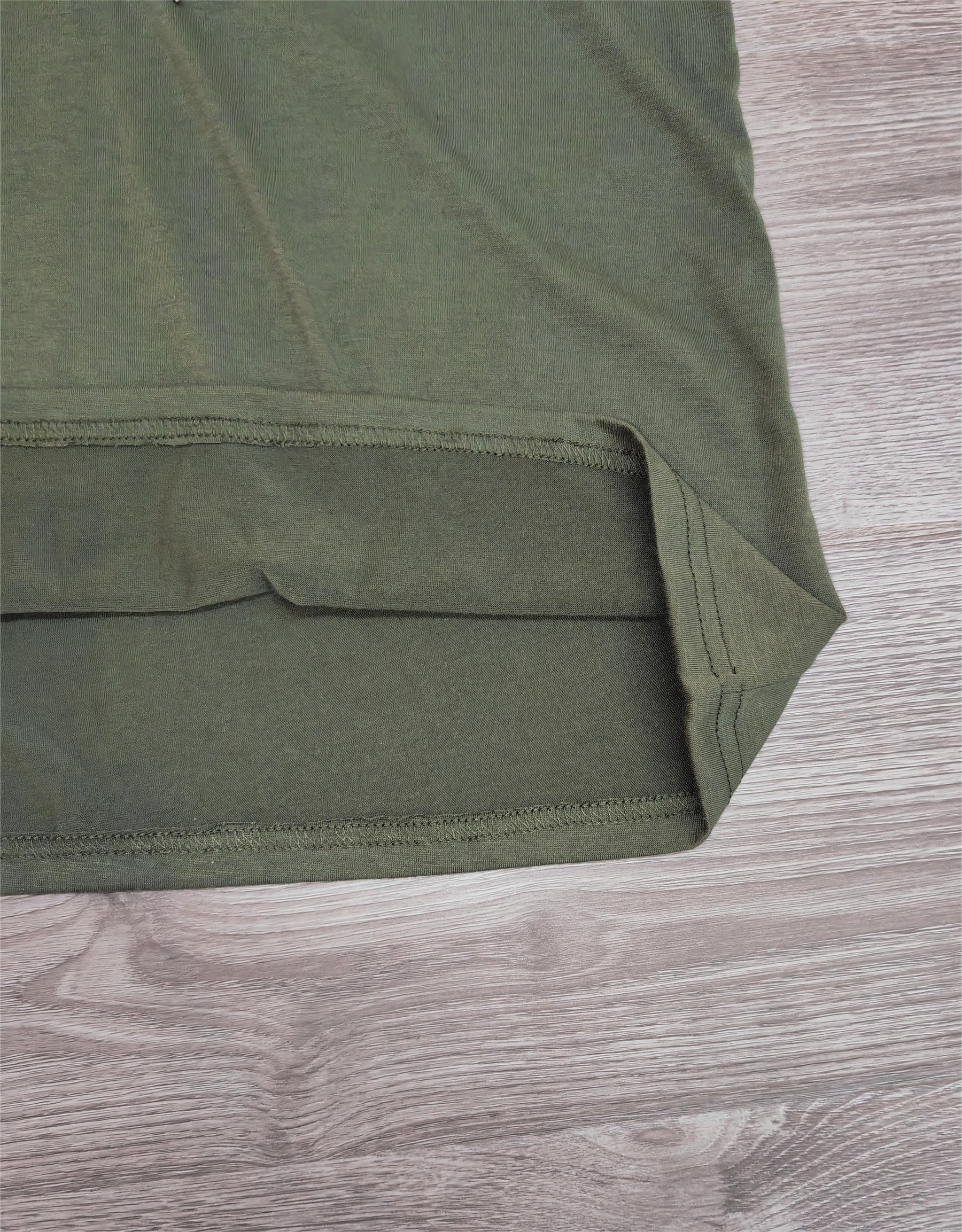 PureWear® - Green plain short sleeve hoodie