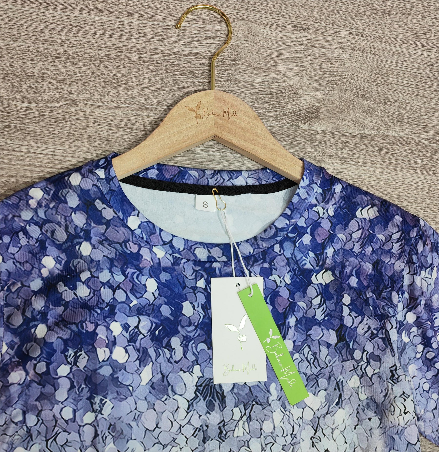 Springstil® - Breezy Print Round Neck Top