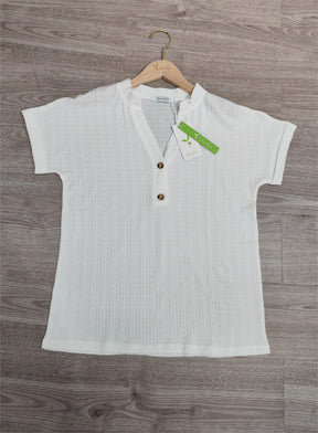 PureWear® - Plain basic top with short sleeves