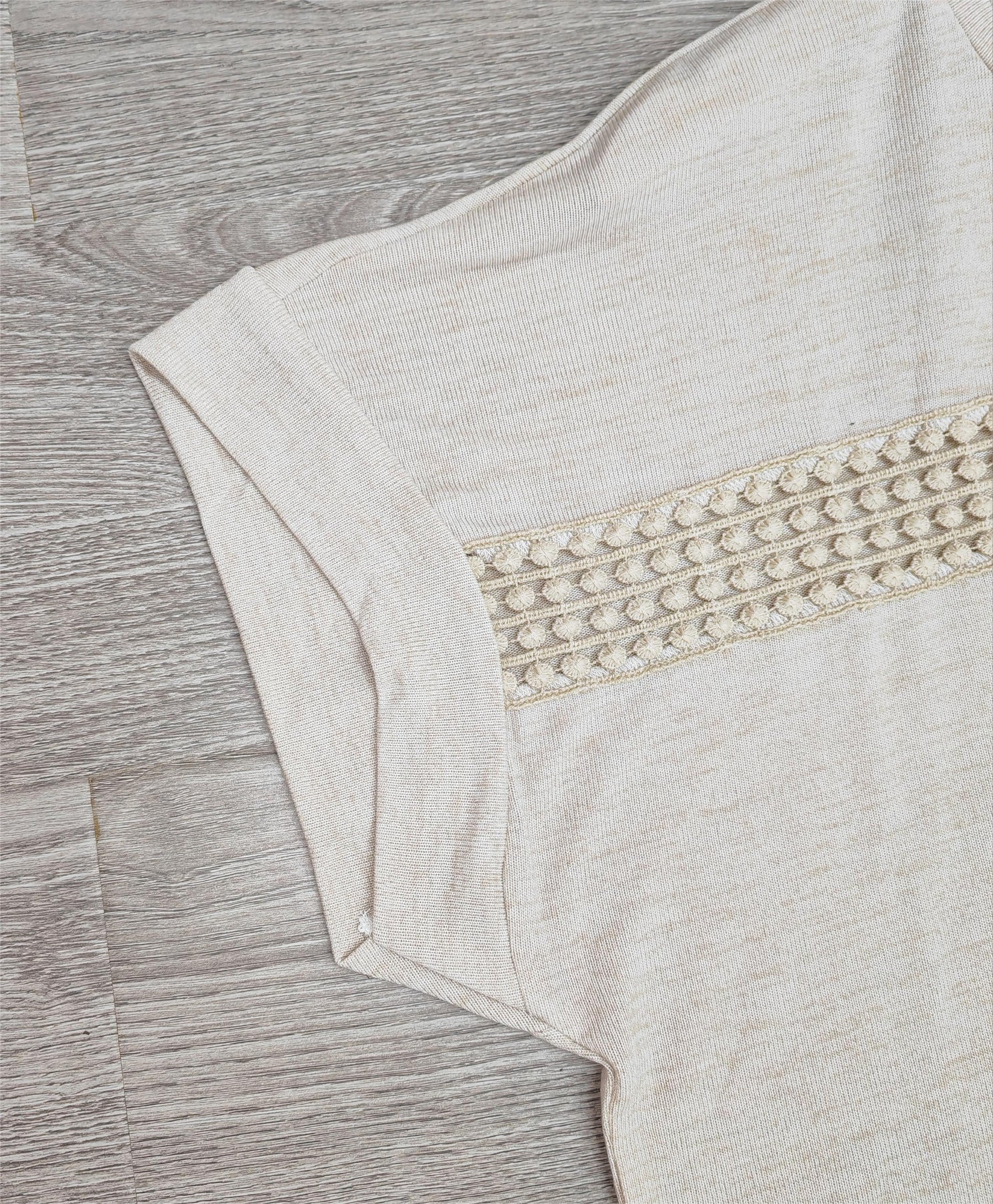 SpringStil® - Beige short sleeve plain top