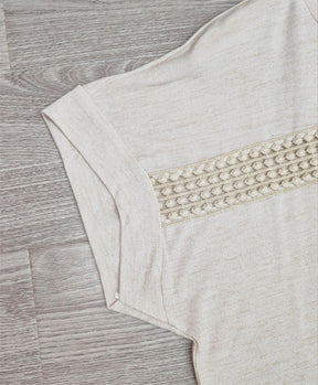 SpringStil® - Beige short sleeve plain top