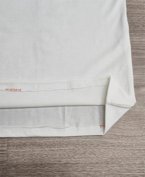 PureWear® - Plain white basic top with short sleeves