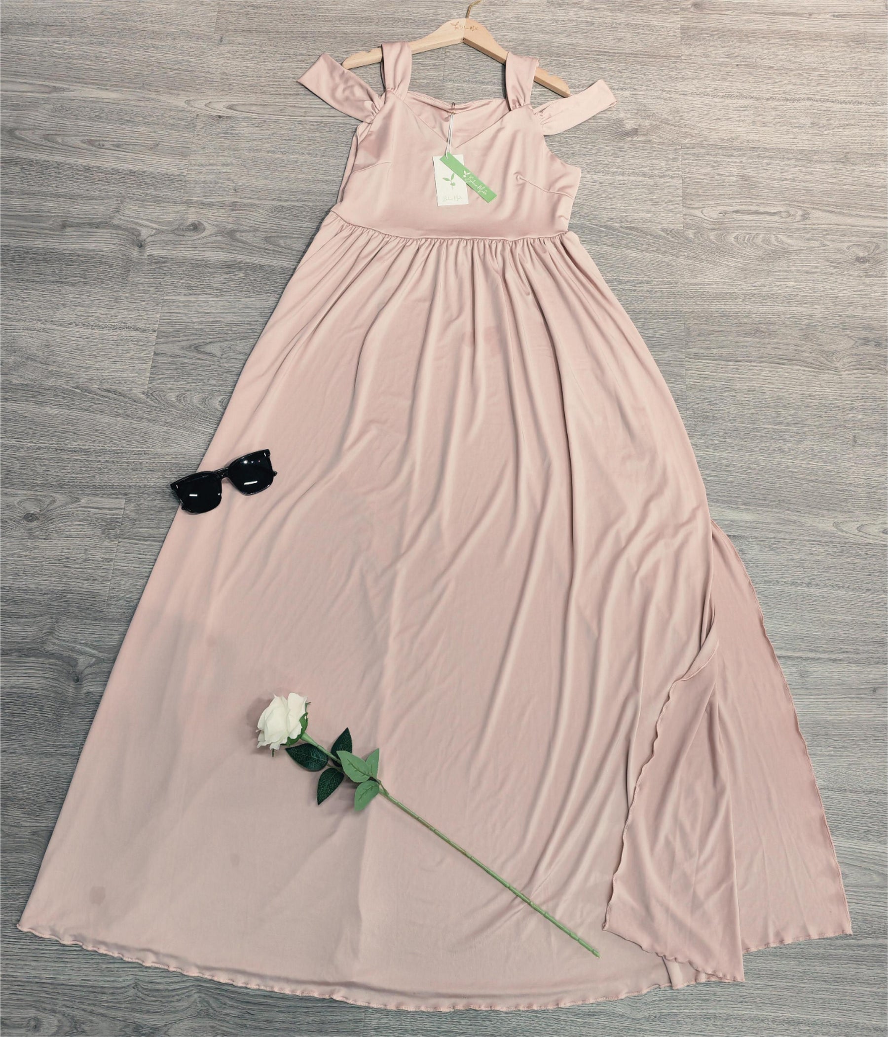 BioBlüte® - Florinda The enchanting floral dress in soft pink