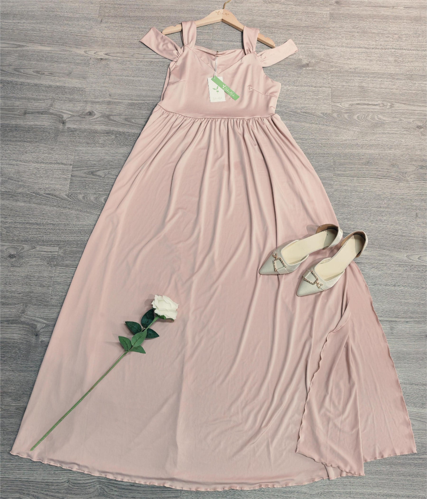 BioBlüte® - Florinda The enchanting floral dress in soft pink